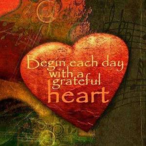 begin each day with a grateful heart